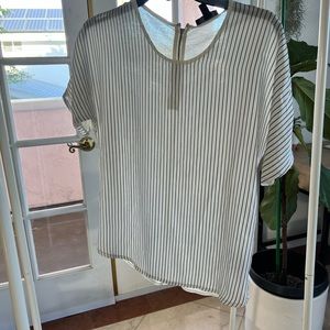 J Crew Pinstripe Top